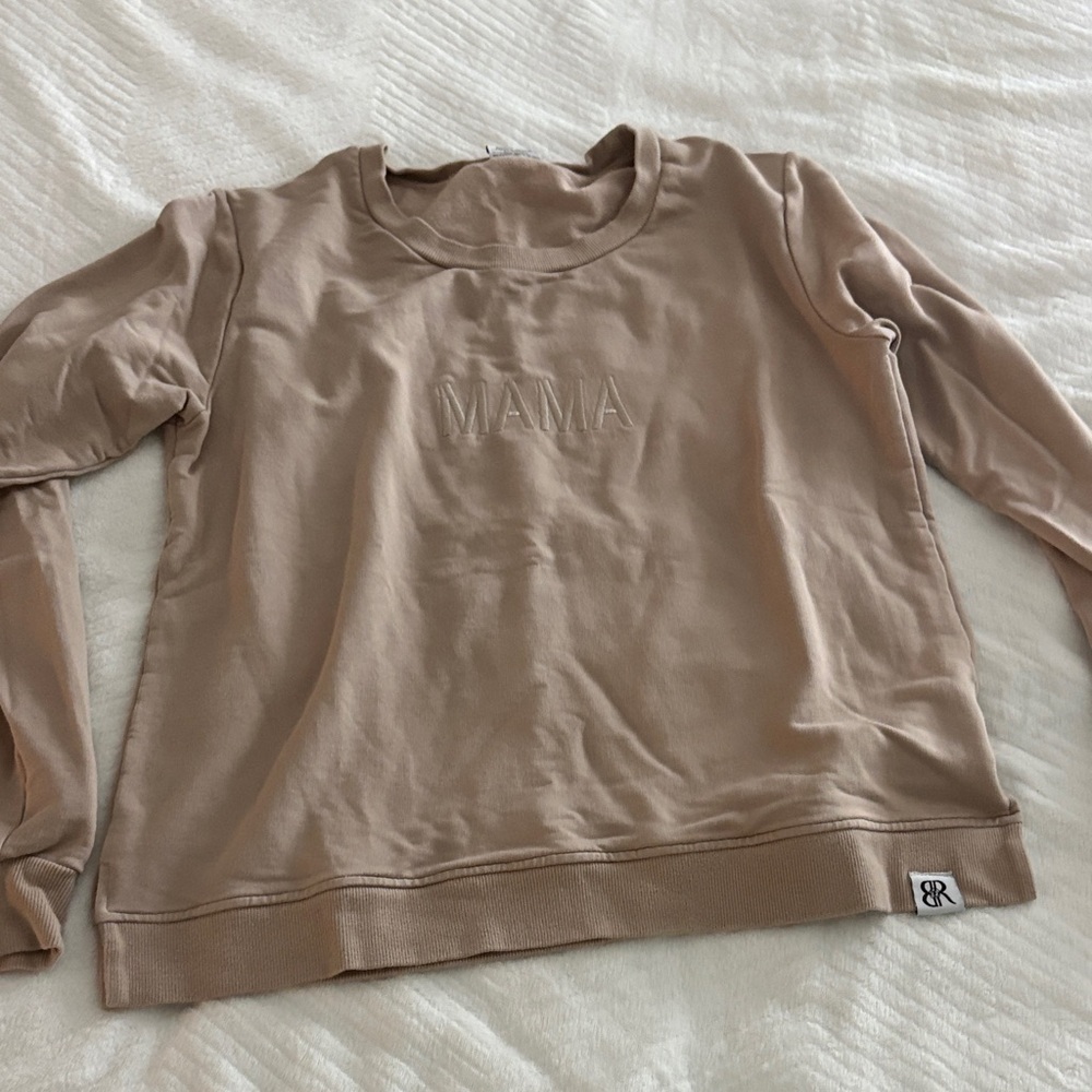 Beige Crew Neck Sweater